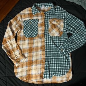small women’s mismatch cozy flannel